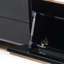 Cartier Modern Black & Rosegold TV Stand