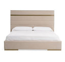 Cartier - Modern Beige Shagreen and Brushed Brass Dresser