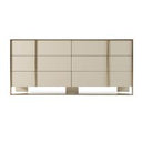 Cartier - Modern Beige Shagreen and Brushed Brass Dresser