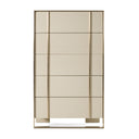 Cartier - Modern Beige Shagreen and Brushed Brass Chest