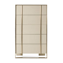 Cartier - Modern Beige Shagreen and Brushed Brass Chest