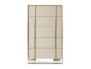 Cartier - Modern Beige Shagreen and Brushed Brass Chest