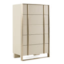 Cartier - Modern Beige Shagreen and Brushed Brass Chest