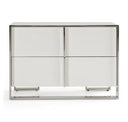 Cartier - Modern White & Stainless Steel Mirror