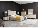 Cartier - Modern Beige Shagreen and Brushed Brass Chest