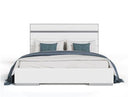 Cartier - Modern White Vegan Leather + Stainless Steel Bed