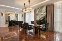Trea - Modern Black Velvet & Rosegold Dining Chair