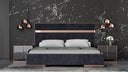 Cartier - Modern Black + Rose Gold Bed + Nightstands