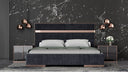 Cartier - Modern Black + Rose Gold Bed + Nightstands
