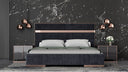 Cartier - Modern Black + Rose Gold Bed + Nightstands