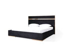 Cartier - Modern Black + Rose Gold Bed + Nightstands