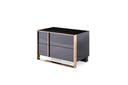 Cartier - Modern Black + Rose Gold Bed + Nightstands