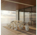 Carville - Modern Beige Fiberform Dining Stool/End Table