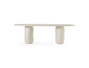 Carville - Modern Terrazzo Concrete Oval Dining Table
