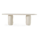 Carville - Modern Terrazzo Concrete Oval Dining Table