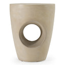 Carville - Modern Beige Fiberform Dining Stool/End Table