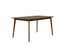 Castillo + Jordan - Modern Grey Fabric + Walnut 6-Piece Dining Set