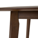 Castillo + Jordan - Modern Grey Fabric + Walnut 4-Piece Dining Set