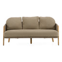 Cayman - Outdoor Beige + Teak Sofa Set