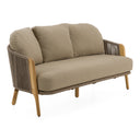 Cayman - Outdoor Beige + Teak Sofa Set
