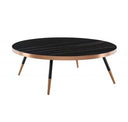 Cayson - Modern Black Ceramic Small Coffee Table