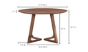 Godenza Round Dining Table Walnut