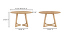 Godenza Round Dining Table Natural Oak