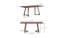 Godenza Rectangular Dining Table Walnut