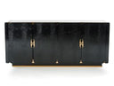 Skyline Modern Black Crocodile Lacquer Buffet