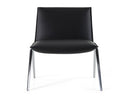 Cedric - Modern Black Vegan Leather Accent Chair