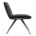 Cedric - Modern Black Vegan Leather Accent Chair