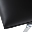 Cedric - Modern Black Vegan Leather Accent Chair