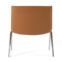 Cedric - Modern Camel Vegan Leather Accent Chair