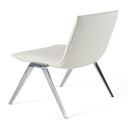 Cedric - Modern White Vegan Leather Accent Chair