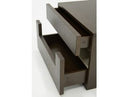 Ceres Modern Brown Oak and Grey Nightstand