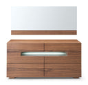 Ceres - Contemporary LED Walnut Dresser