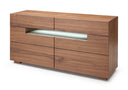 Ceres - Contemporary LED Walnut Dresser