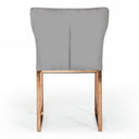 Chadwick Modern Grey Velvet & Rosegold Dining Chair