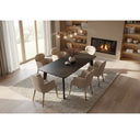 Chadwick Modern Ebony & Rosegold Coffee Table
