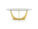 Chambers - Glass & Gold Dining Table