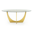 Chambers - Glass & Gold Dining Table
