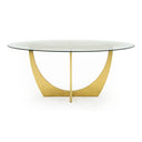 Chambers - Glass & Gold Dining Table