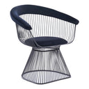 Chandler - Modern Black Velvet & Black Stainless Steel Dining Chair