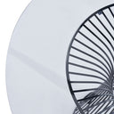 Chandler - Modern Round Glass & Black Stainless Steel Dining Table
