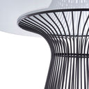 Chandler - Modern Round Glass & Black Stainless Steel Dining Table