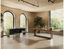 Chadwick Modern Ebony & Rosegold Dining Table