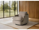 Chantry - Modern Grey Sand Fabric Swivel Accent Chair