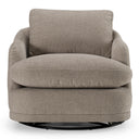 Chantry - Modern Grey Sand Fabric Swivel Accent Chair