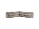 Chantry - Modern Grey Sand Fabric Sectional Sofa