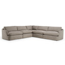 Chantry - Modern Grey Sand Fabric Sectional Sofa